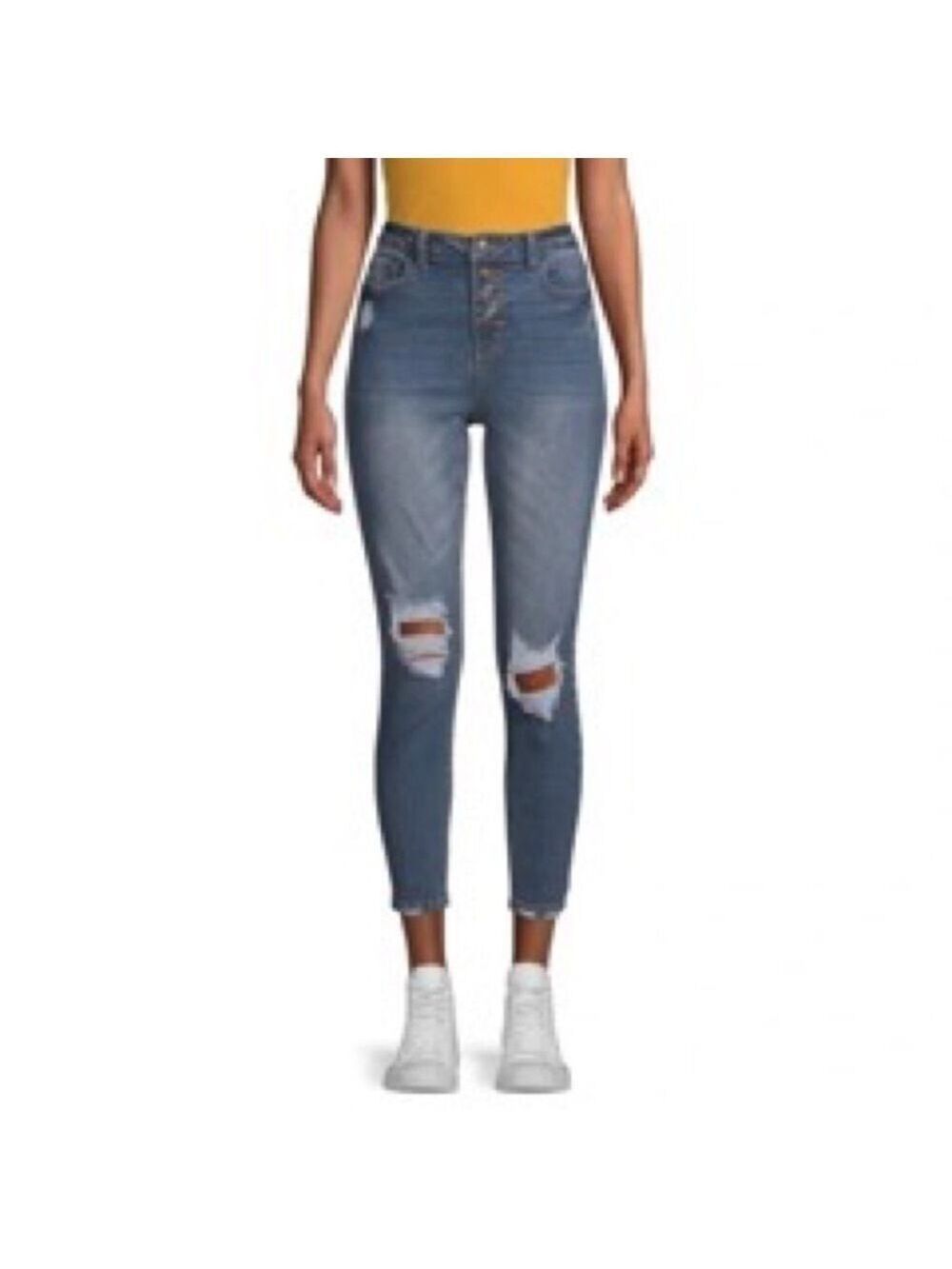 NOBO High-Rise Destructed Skinny Jeans